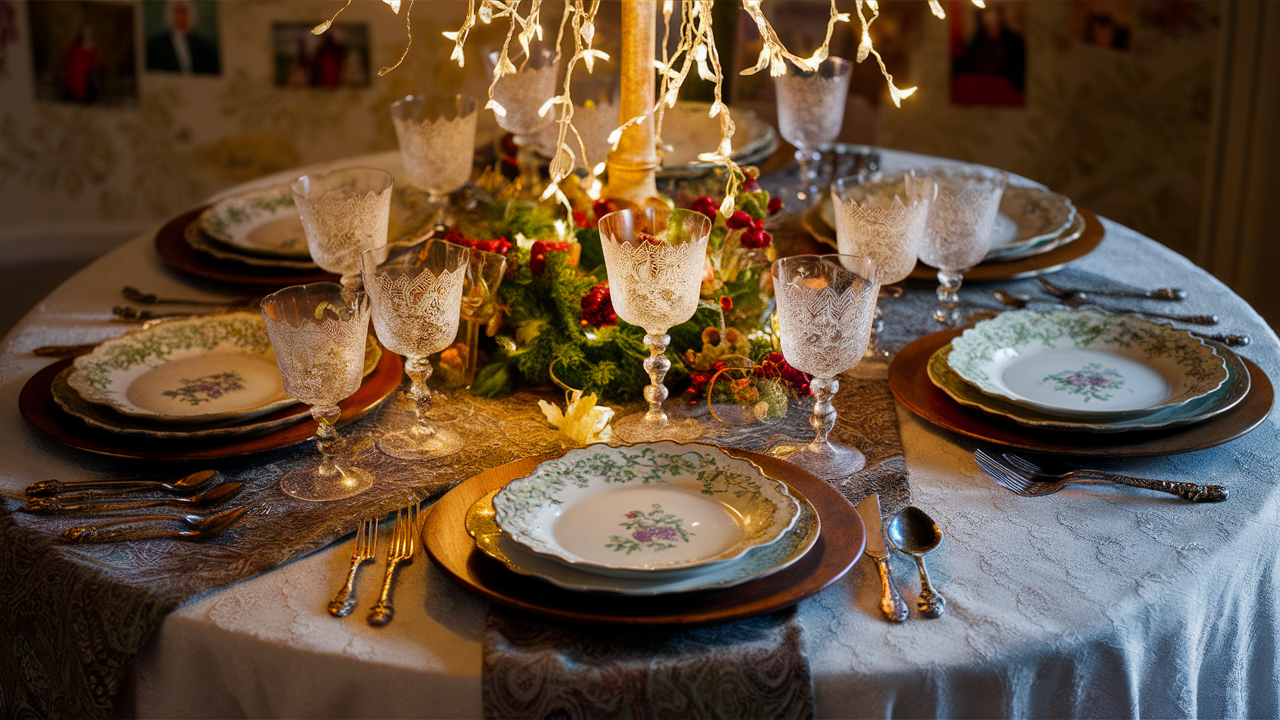 Embracing Vintage Style in Holiday Table Decor