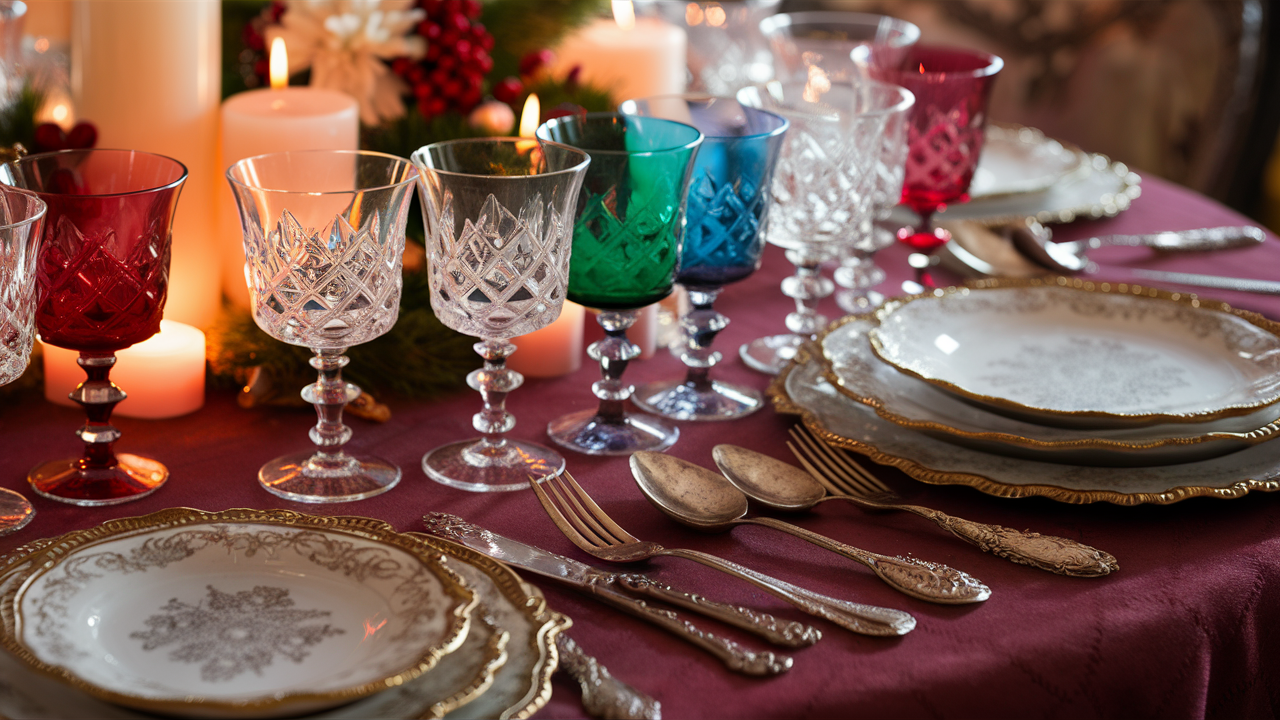 Setting the Scene with Vintage Glassware and Utensils